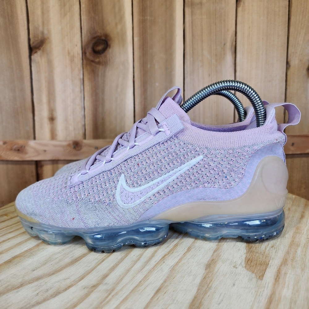 Nike Air VaporMax 2021 FK Shoes Womens 7 Pink Knit Running Sneakers DH4088-600
